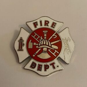 Fire Department Badge Pin